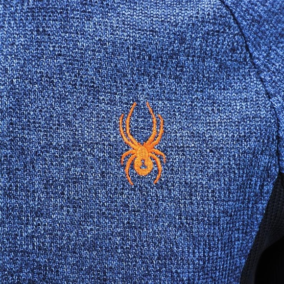 New Spyder Men's Constant Full Zip Sweater Blue​ - Picture 4 of 5